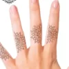 tatouage ephemere doigt femme mandala photo Tatouage éphémère doigt femme mandala