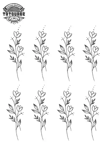 tatouage ephemere doigt fleur Tatouage éphémère doigt fleur