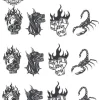 tatouage ephemere doigt gang Tatouage éphémère doigt gang