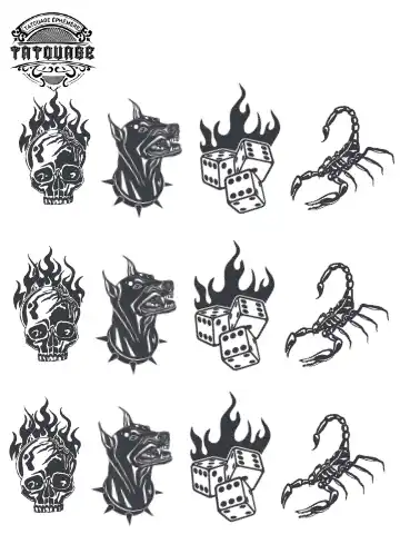 tatouage ephemere doigt gang Tatouage éphémère doigt gang