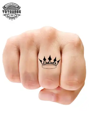 tatouage ephemere doigt king photo Tatouage éphémère doigt King
