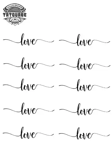 tatouage ephemere doigt love Tatouage éphémère doigt love