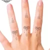 tatouage ephemere doigt mandala photo Tatouage éphémère doigt mandala