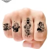 tatouage ephemere doigt old school photo Tatouage éphémère doigt old school