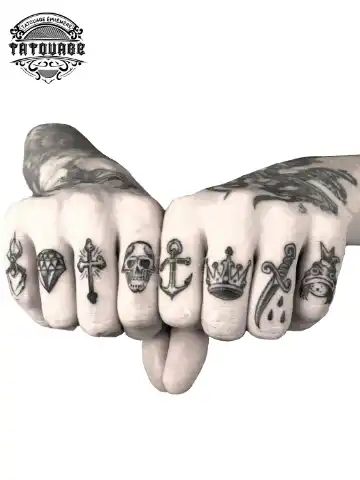 Tatouage éphémère doigt