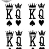 tatouage ephemere doigt roi reine Tatouage éphémère doigt roi reine