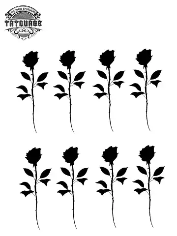 tatouage ephemere doigt rose Tatouage éphémère doigt rose