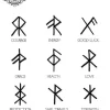 Tatouage éphémère doigt rune