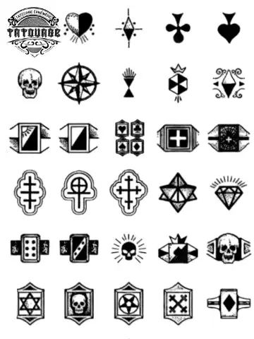 Tatouage éphémère doigt russe