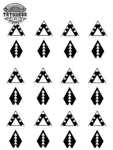 tatouage ephemere doigt triangle Tatouage éphémère doigt triangle