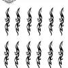 Tatouage éphémère doigt tribal