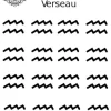Tatouage éphémère doigt verseau