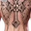 tatouage ephemere dos avec des ailes photo Tatouage éphémère dos avec des ailes