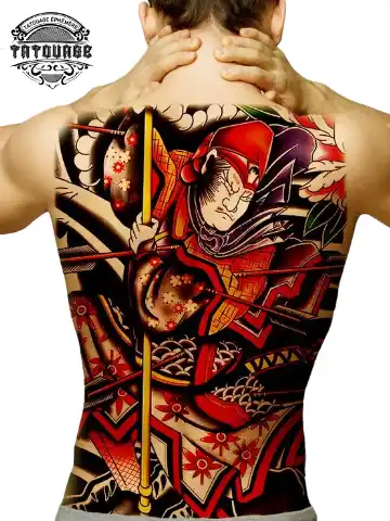 Tatouage éphémère dos chinois