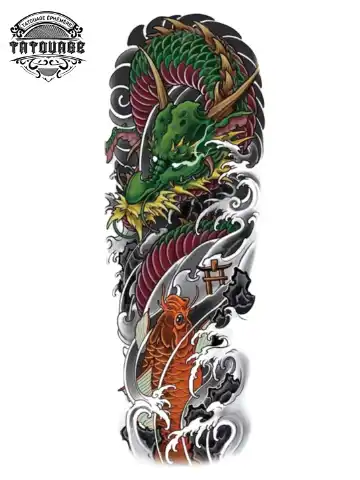 tatouage ephemere dragon hanche femme Tatouage éphémère dragon hanche femme