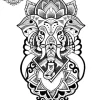 tatouage ephemere elephant manchette Tatouage éphémère éléphant manchette