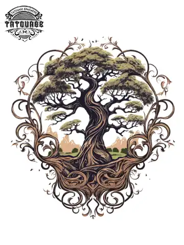 tatouage ephemere epaule arbre de vie Tatouage éphémère épaule arbre de vie