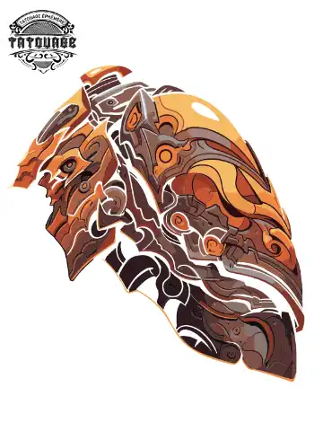 tatouage ephemere epaule armure Tatouage éphémère épaule armure