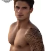 tatouage ephemere epaule bras polynesien photo Tatouage éphémère épaule bras polynésien