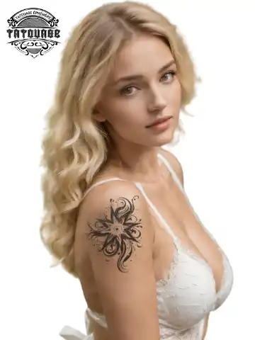 tatouage ephemere epaule etoile photo Tatouage éphémère épaule étoile