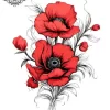 tatouage ephemere epaule femme fleur Tatouage éphémère épaule femme fleur