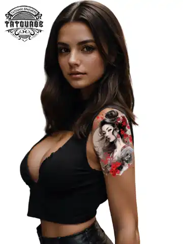 tatouage ephemere epaule femme photo Tatouage éphémère épaule femme