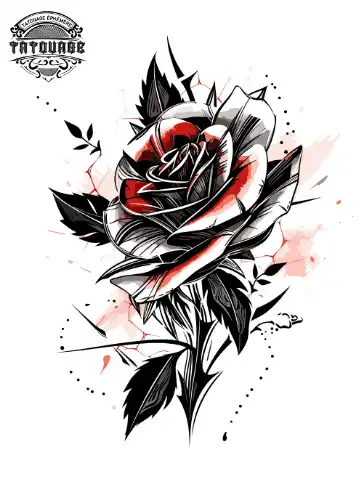 tatouage ephemere epaule femme rose Tatouage éphémère épaule femme rose