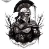 tatouage ephemere epaule gladiateur Tatouage éphémère épaule gladiateur