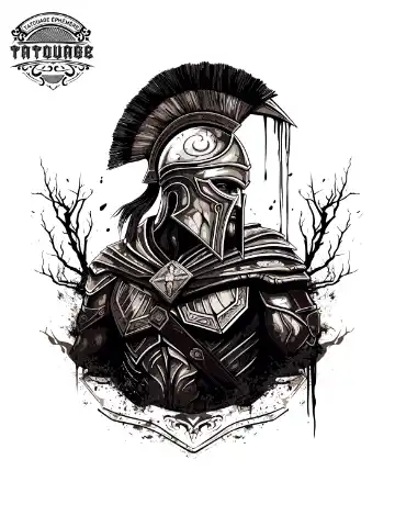 tatouage ephemere epaule gladiateur Tatouage éphémère épaule gladiateur
