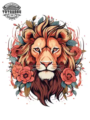 tatouage ephemere epaule lion Tatouage éphémère épaule lion