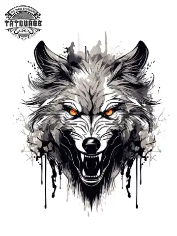 tatouage ephemere epaule loup Tatouage éphémère épaule loup