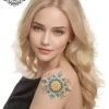 tatouage ephemere epaule mandala femme photo Tatouage éphémère épaule mandala femme