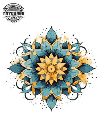 tatouage ephemere epaule mandala femme Tatouage éphémère épaule mandala femme
