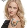 tatouage ephemere epaule papillon 3d photo Tatouage éphémère épaule papillon 3d