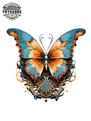 tatouage ephemere epaule papillon 3d Tatouage éphémère épaule papillon 3d