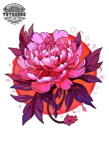tatouage ephemere epaule pivoine Tatouage éphémère épaule pivoine