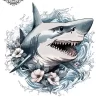tatouage ephemere epaule requin Tatouage éphémère épaule requin