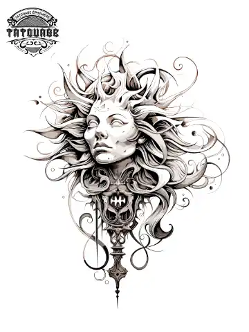tatouage ephemere epaule soleil Tatouage éphémère épaule soleil