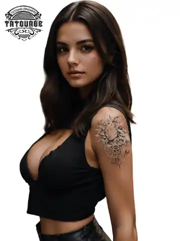tatouage ephemere epaule soleil photo Tatouage éphémère épaule soleil