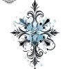 tatouage ephemere flocon de neige nuque Tatouage éphémère flocon de neige nuque