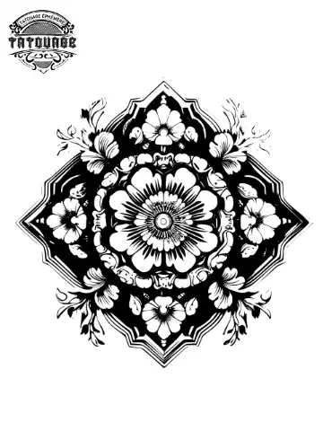 tatouage ephemere geometrique epaule homme Tatouage éphémère géométrique épaule homme