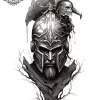 tatouage ephemere gladiateur mollet Tatouage éphémère gladiateur mollet