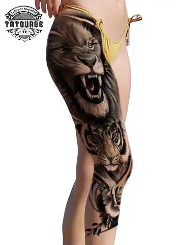 tatouage ephemere hanche animal photo Tatouage éphémère hanche animal