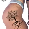 tatouage ephemere hanche arbre photo Tatouage éphémère hanche arbre