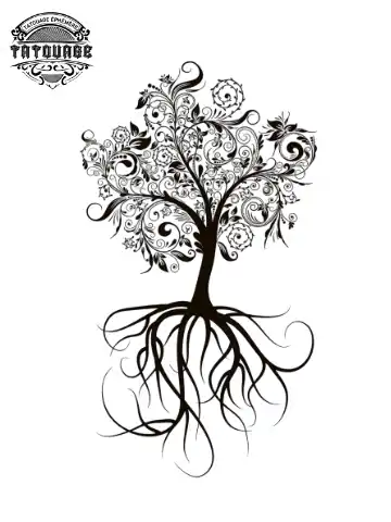 tatouage ephemere hanche arbre Tatouage éphémère hanche arbre