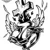 tatouage ephemere hanche croix Tatouage éphémère hanche croix