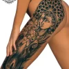 tatouage ephemere hanche cuisse femme photo Tatouage éphémère hanche cuisse femme