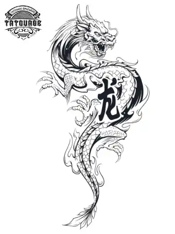 tatouage ephemere hanche dragon Tatouage éphémère hanche dragon