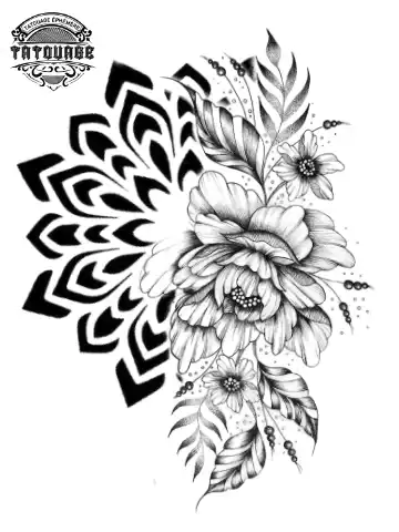 tatouage ephemere hanche femme fleur Tatouage éphémère hanche femme fleur