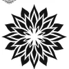 Tatouage éphémère hanche fleur